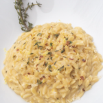 One pot Orzo with Smoked Gouda and Thyme