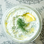 Greek yogurt and cucumber sauce